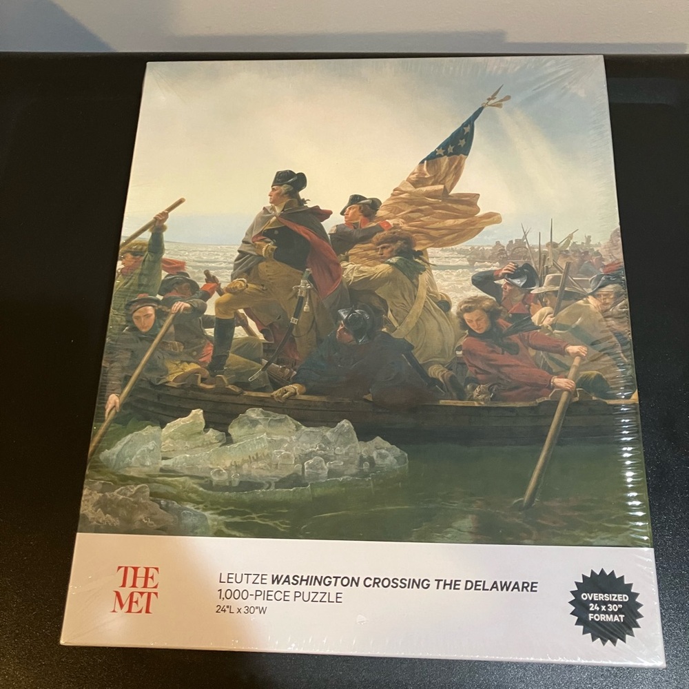 New The Met Leutze Washington Crossing Delaware 1000 Piece Puzzle